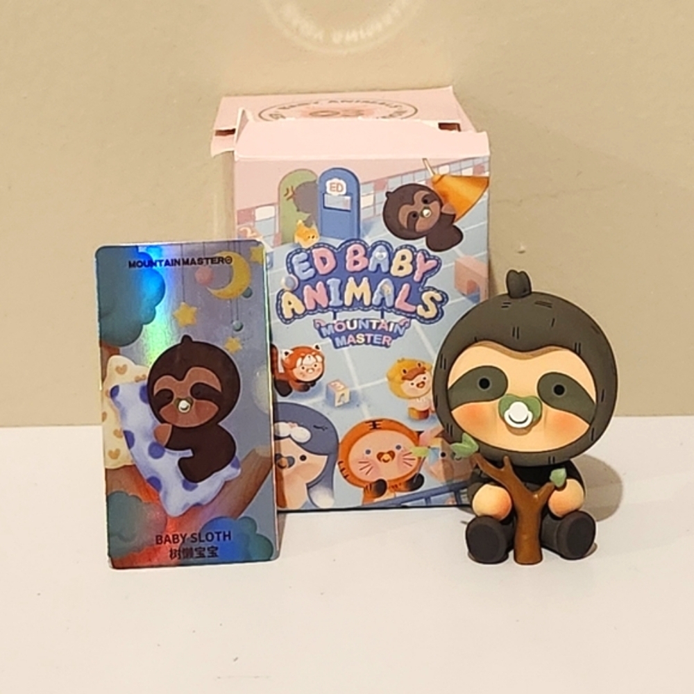 Ed Baby Animals - Sloth Figure Blind Box - Mystery Figure - Mountain Master